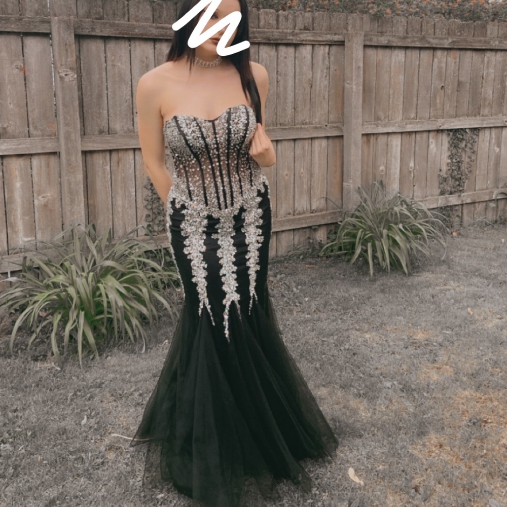 JOVANI Strapless Prom Dress